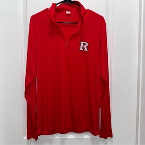 NWOT Rutgers University Scarlet Knights Sport-Tek Sweat-wicking Quarterzip